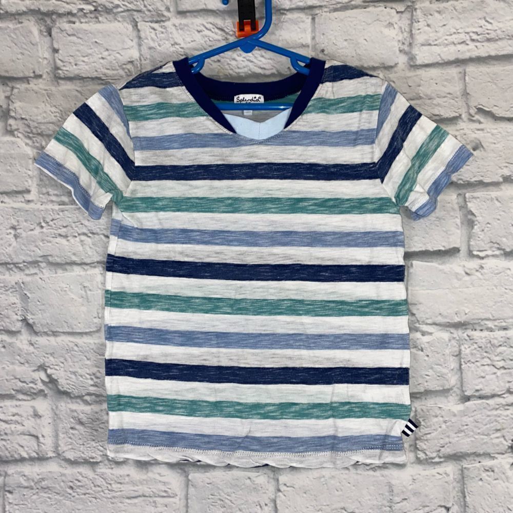 Splendid stripe short sleeve Crewneck t-shirt little boys sz 5/6